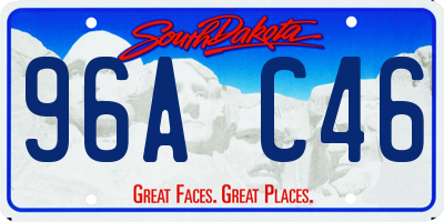 SD license plate 96AC46