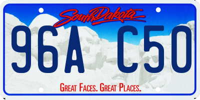 SD license plate 96AC50