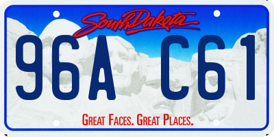 SD license plate 96AC61