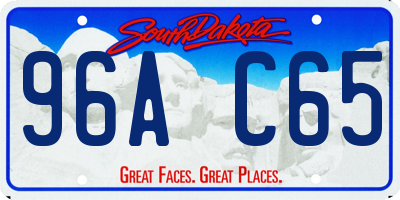 SD license plate 96AC65