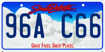 SD license plate 96AC66