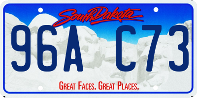 SD license plate 96AC73
