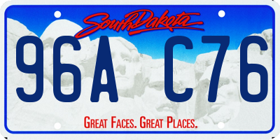 SD license plate 96AC76