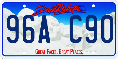 SD license plate 96AC90