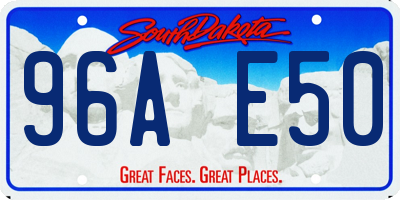 SD license plate 96AE50