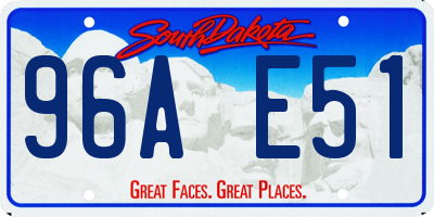 SD license plate 96AE51