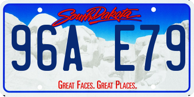 SD license plate 96AE79