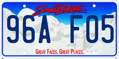 SD license plate 96AF05