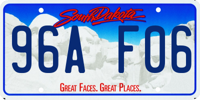 SD license plate 96AF06