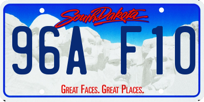 SD license plate 96AF10