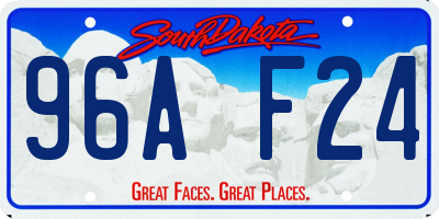 SD license plate 96AF24