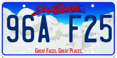 SD license plate 96AF25