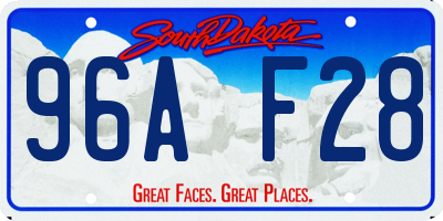 SD license plate 96AF28