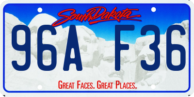 SD license plate 96AF36