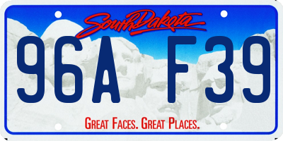 SD license plate 96AF39