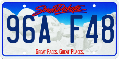 SD license plate 96AF48