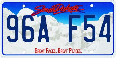 SD license plate 96AF54