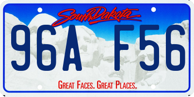 SD license plate 96AF56