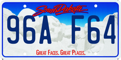 SD license plate 96AF64