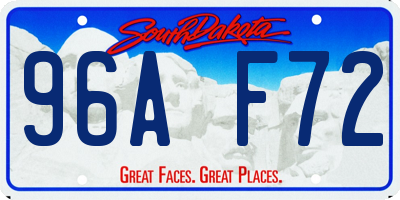 SD license plate 96AF72