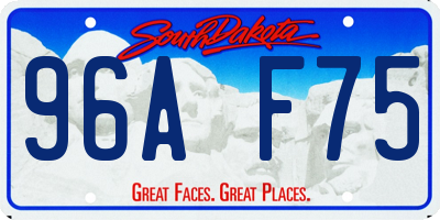 SD license plate 96AF75