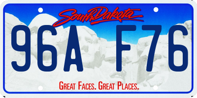 SD license plate 96AF76