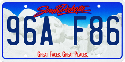 SD license plate 96AF86