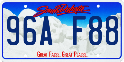 SD license plate 96AF88