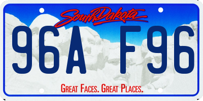 SD license plate 96AF96