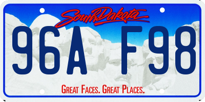 SD license plate 96AF98