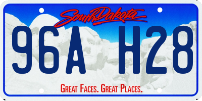 SD license plate 96AH28