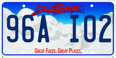 SD license plate 96AI02