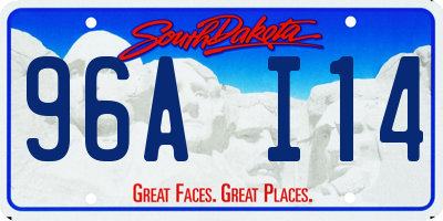 SD license plate 96AI14