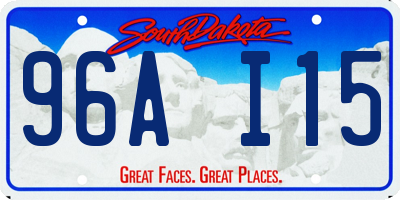 SD license plate 96AI15