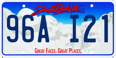SD license plate 96AI21