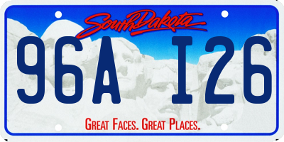 SD license plate 96AI26