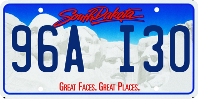 SD license plate 96AI30