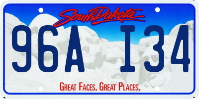 SD license plate 96AI34