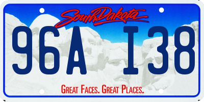SD license plate 96AI38