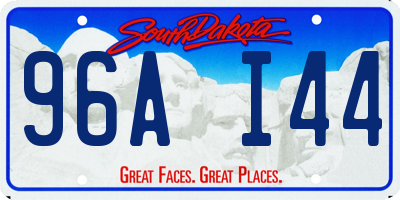 SD license plate 96AI44