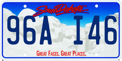 SD license plate 96AI46
