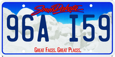 SD license plate 96AI59