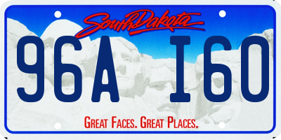 SD license plate 96AI60