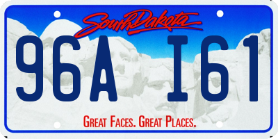 SD license plate 96AI61