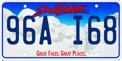 SD license plate 96AI68