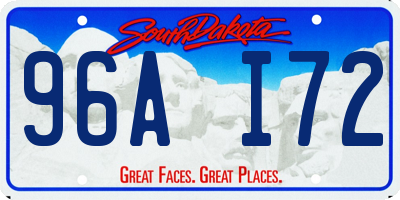 SD license plate 96AI72