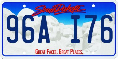 SD license plate 96AI76