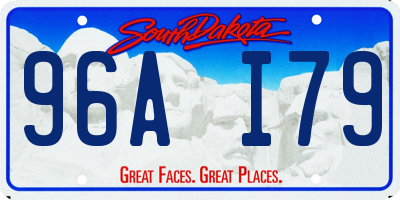 SD license plate 96AI79