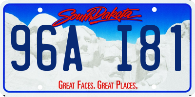 SD license plate 96AI81