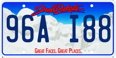 SD license plate 96AI88